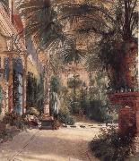 Carl Blechen The Palm House on the Pfaueninel oil on canvas